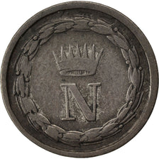 ITALIAN STATES, 10 Centesimi, 1813, Milan, KM #4, EF(40-45), Silver, 1.89