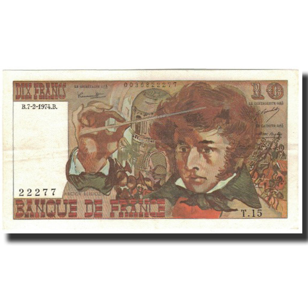 France, 10 Francs, 10 F 1972-1978 ''Berlioz'', 1974-02-07, AU(55-58)