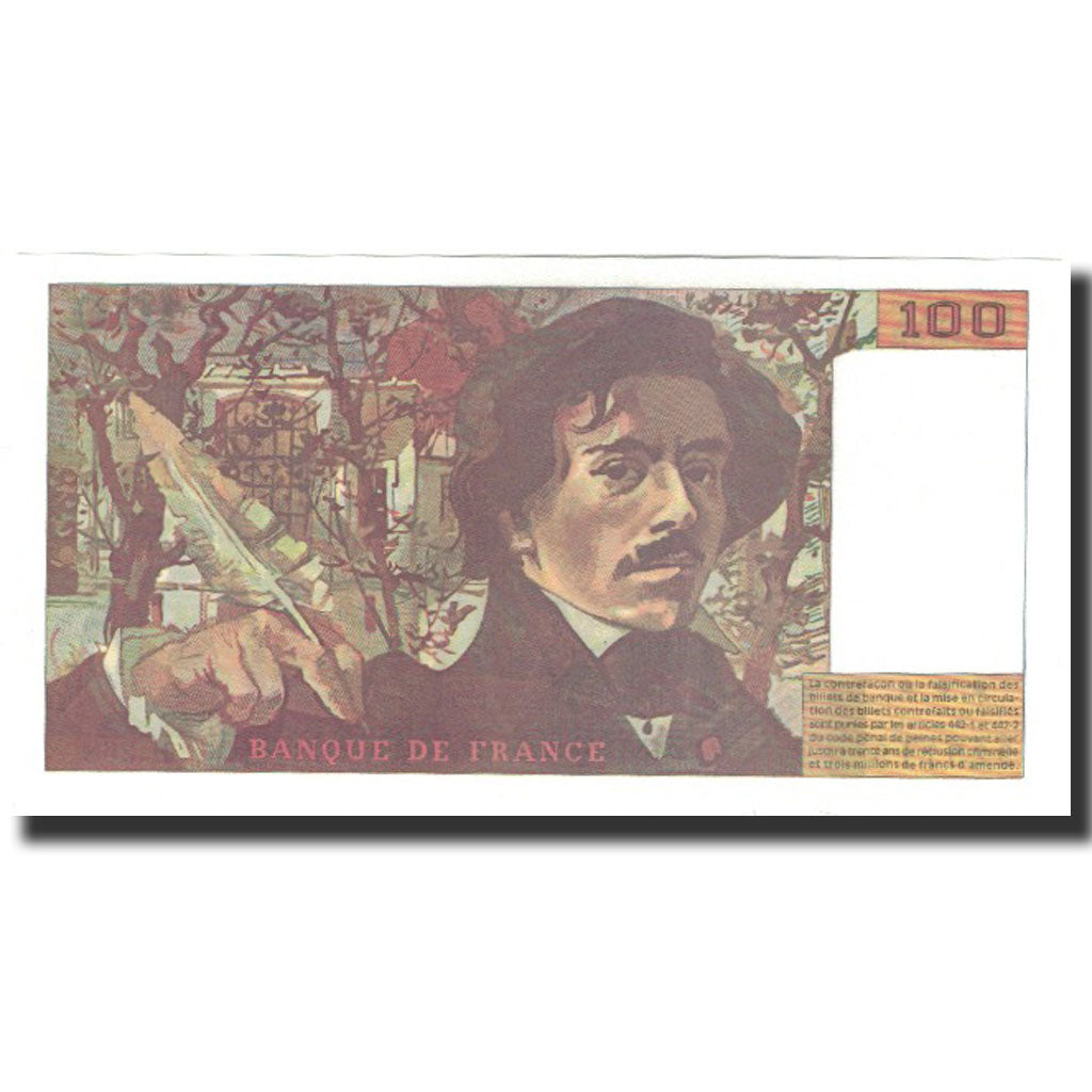 Francia, 100 Francs, 100 F 1978-1995 ''Delacroix'', 1994, FDS, KM:154h