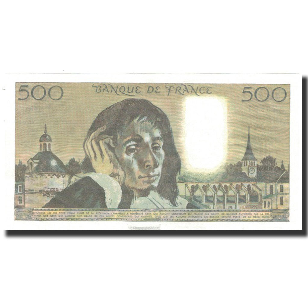 France, 500 Francs, 500 F 1968-1993 ''Pascal'', 1986-02-06, UNC(65-70)