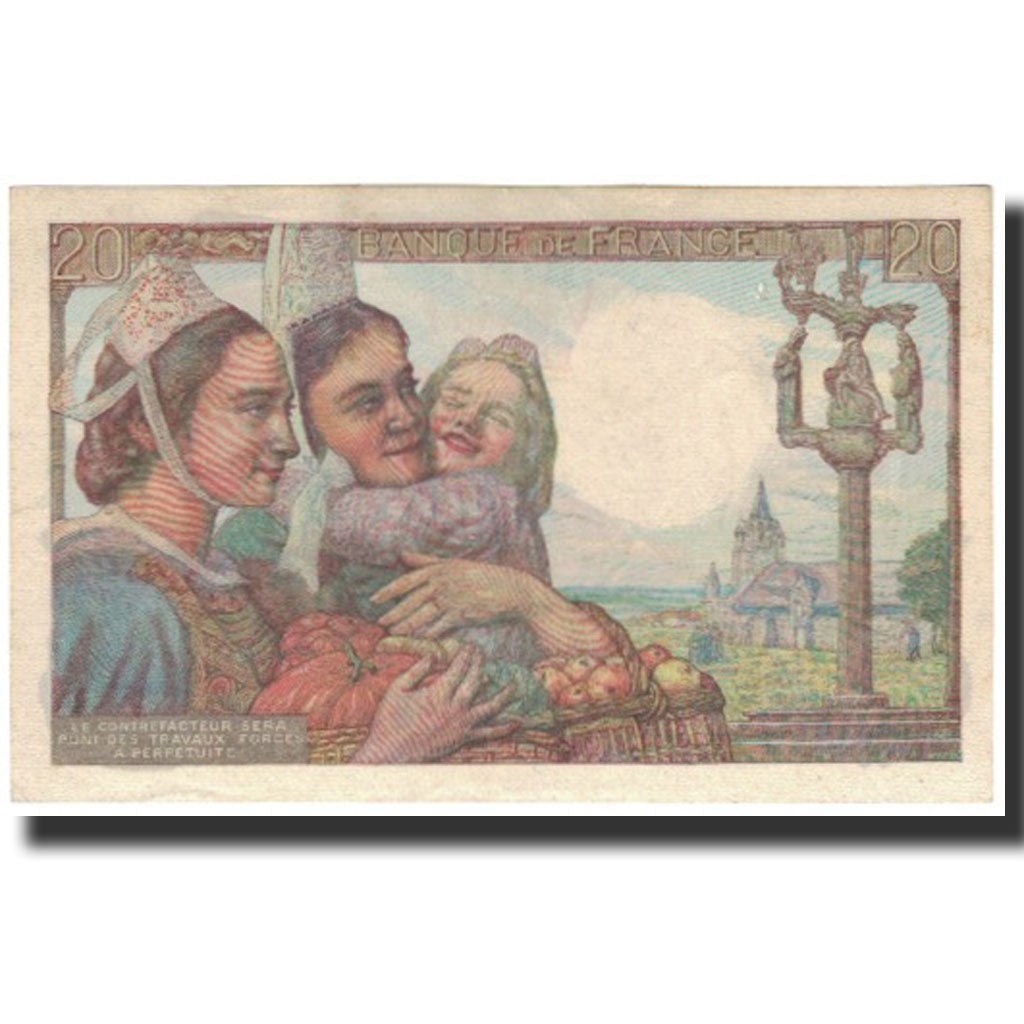 Frankrijk, 20 Francs, 20 F 1942-1950 ''Pêcheur'', 1947-01-09, TB+