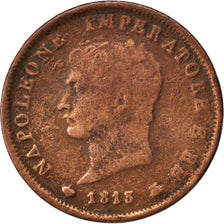 ITALIAN STATES, Soldo, 1813, Milan, KM #3.2, VF(20-25), Copper, 9.61