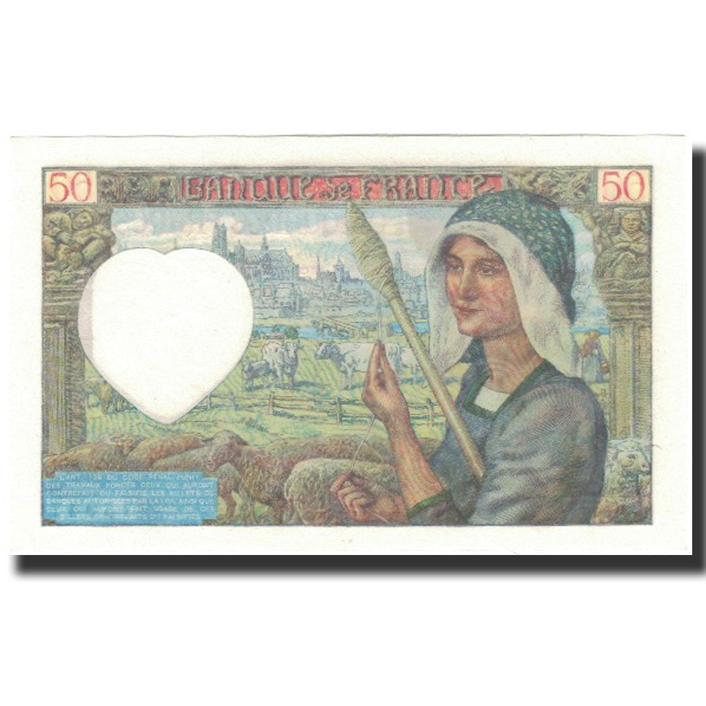 Francia, 50 Francs, 50 F 1940-1942 ''Jacques Coeur'', 1942-01-08, FDS