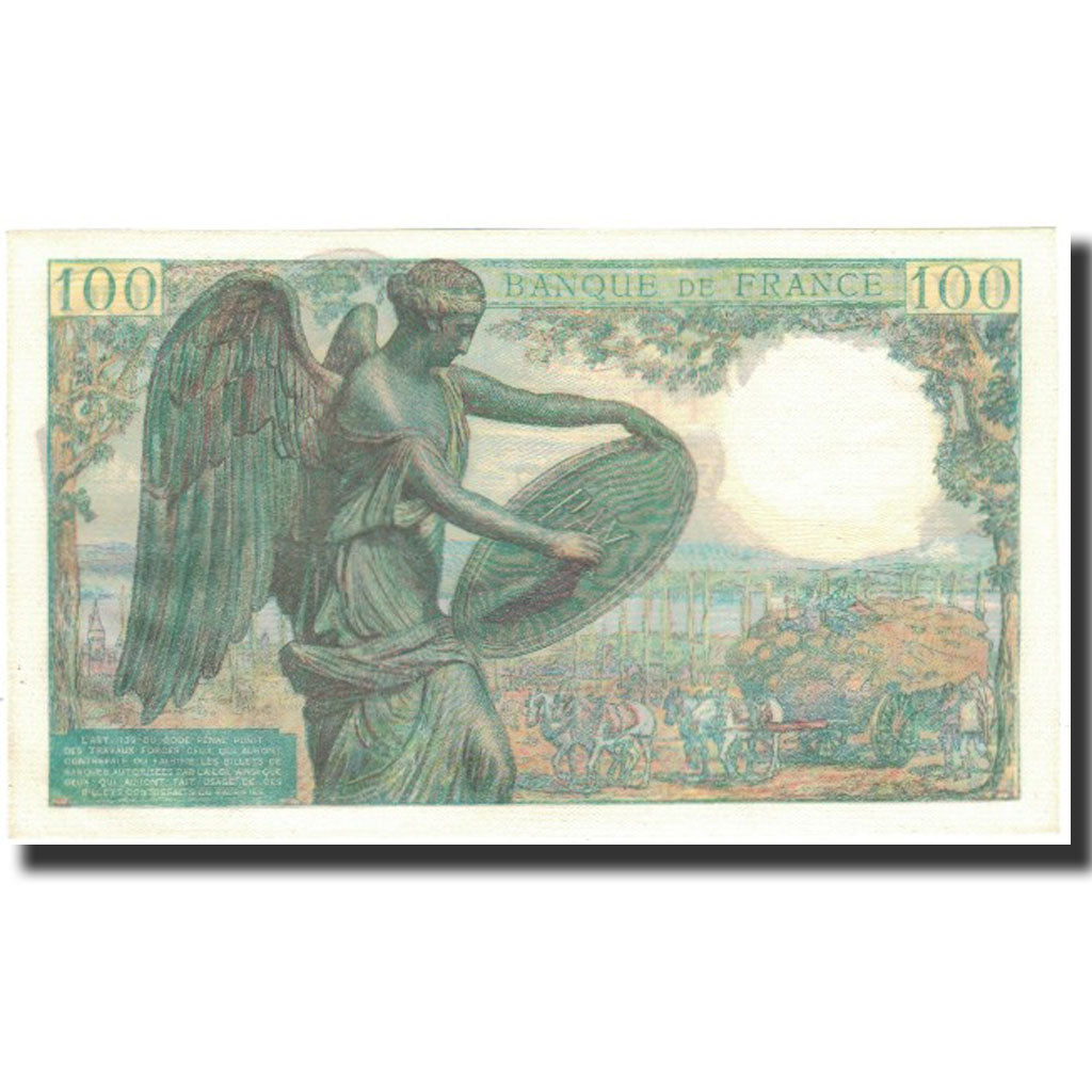 France, 100 Francs, 100 F 1942-1944 ''Descartes'', 1944-03-23, UNC(65-70)