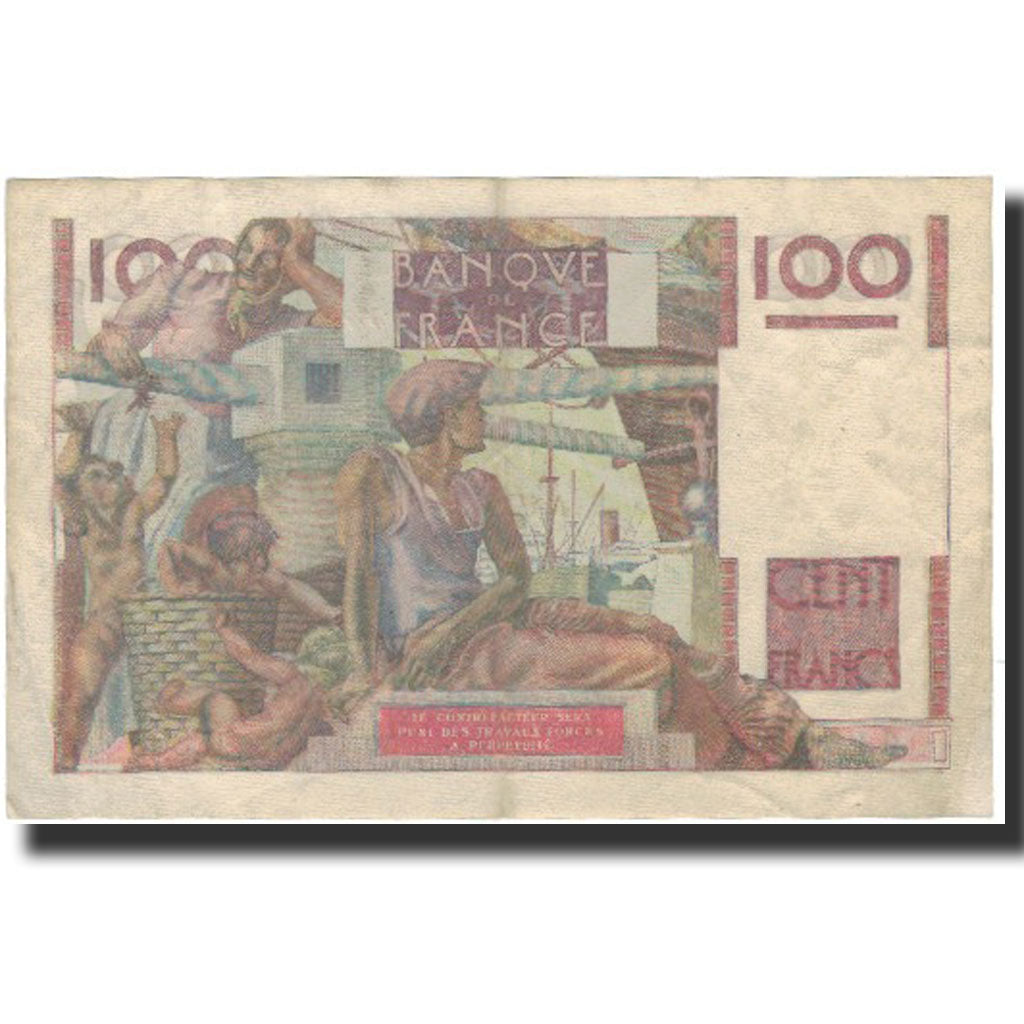 Frankrijk, 100 Francs, 100 F 1945-1954 ''Jeune Paysan'', 1949-02-17, TTB