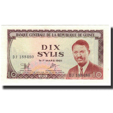 Banknote, Guinea, 10 Sylis, 1971, KM:16, UNC(65-70)