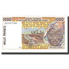 Banknote, West African States, 1000 Francs, 1995, KM:111Ae, UNC(63)