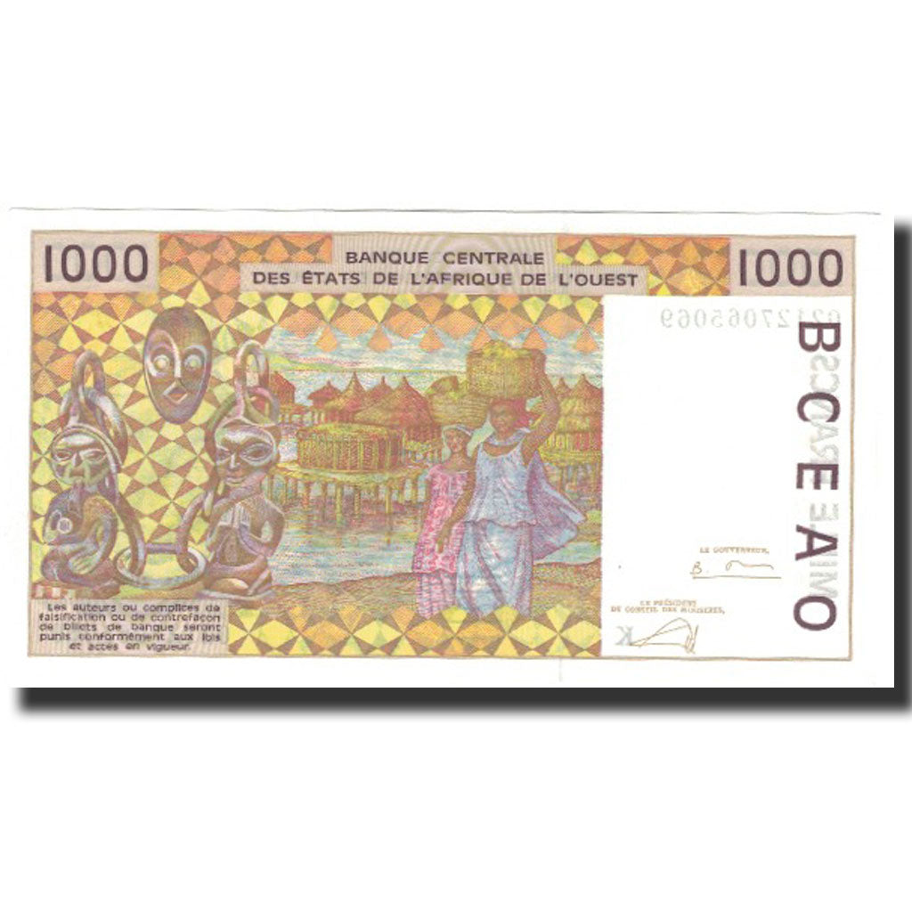 Banknote, West African States, 1000 Francs, 2002, KM:711Kl, UNC(65-70)