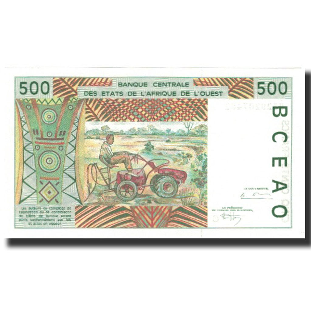 Banknote, West African States, 500 Francs, 1995, KM:310Ce, UNC(65-70)