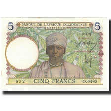Banconote, Africa occidentale francese, 5 Francs, 1939-04-27, KM:21, SPL+