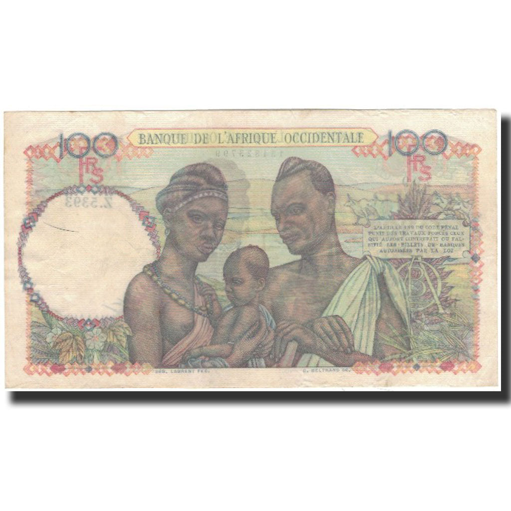 Banknote, French West Africa, 100 Francs, 1948-12-27, KM:40, EF(40-45)