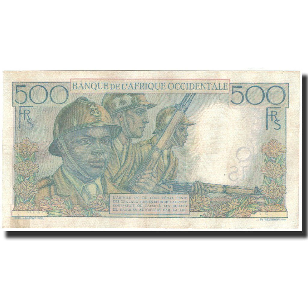 Banknote, French West Africa, 500 Francs, 1948-04-16, KM:41, UNC(63)