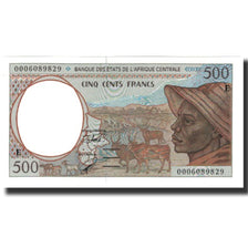 Biljet, Staten van Centraal Afrika, 500 Francs, 2002, KM:201Eg, NIEUW