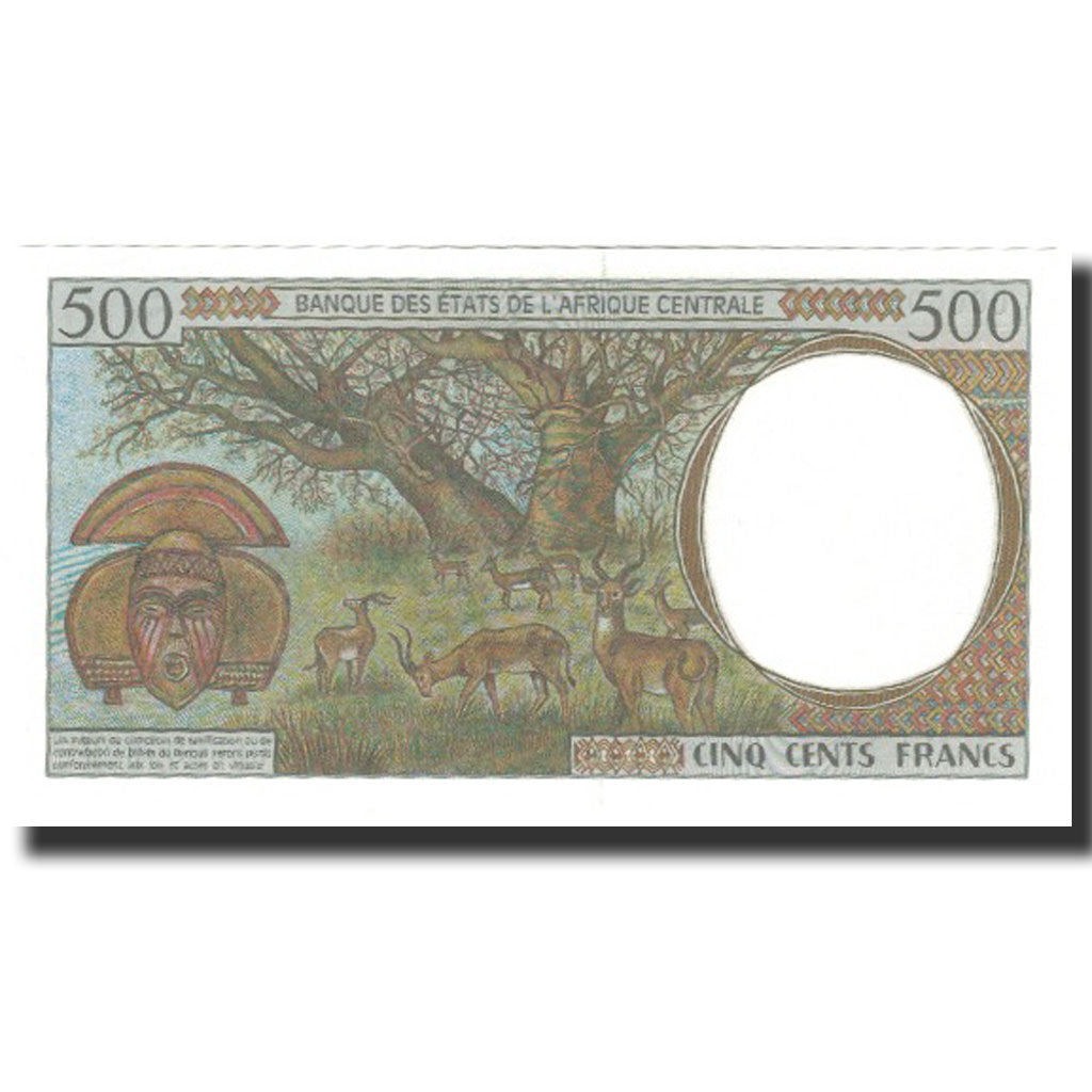 Banknote, Central African States, 500 Francs, 2002, KM:201Eg, UNC(65-70)