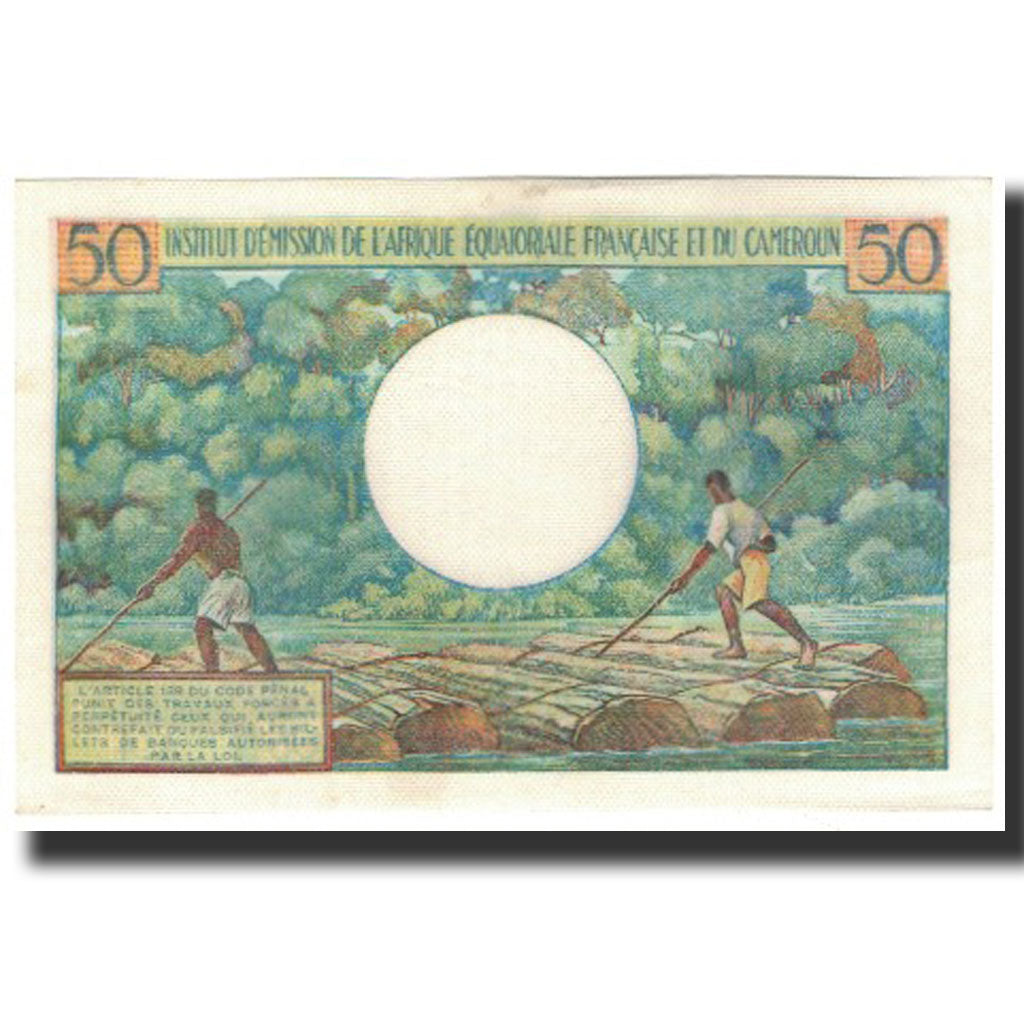 Banknote, French Equatorial Africa, 50 Francs, 1957, KM:31, UNC(63)