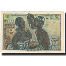 Banknote, West African States, 50 Francs, 1958, KM:1, AU(55-58)