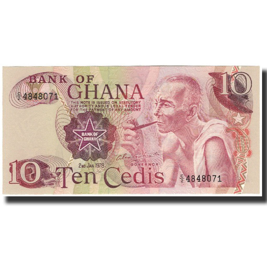 Banknote, Ghana, 10 Cedis, 1978-01-02, KM:16f, UNC(65-70)