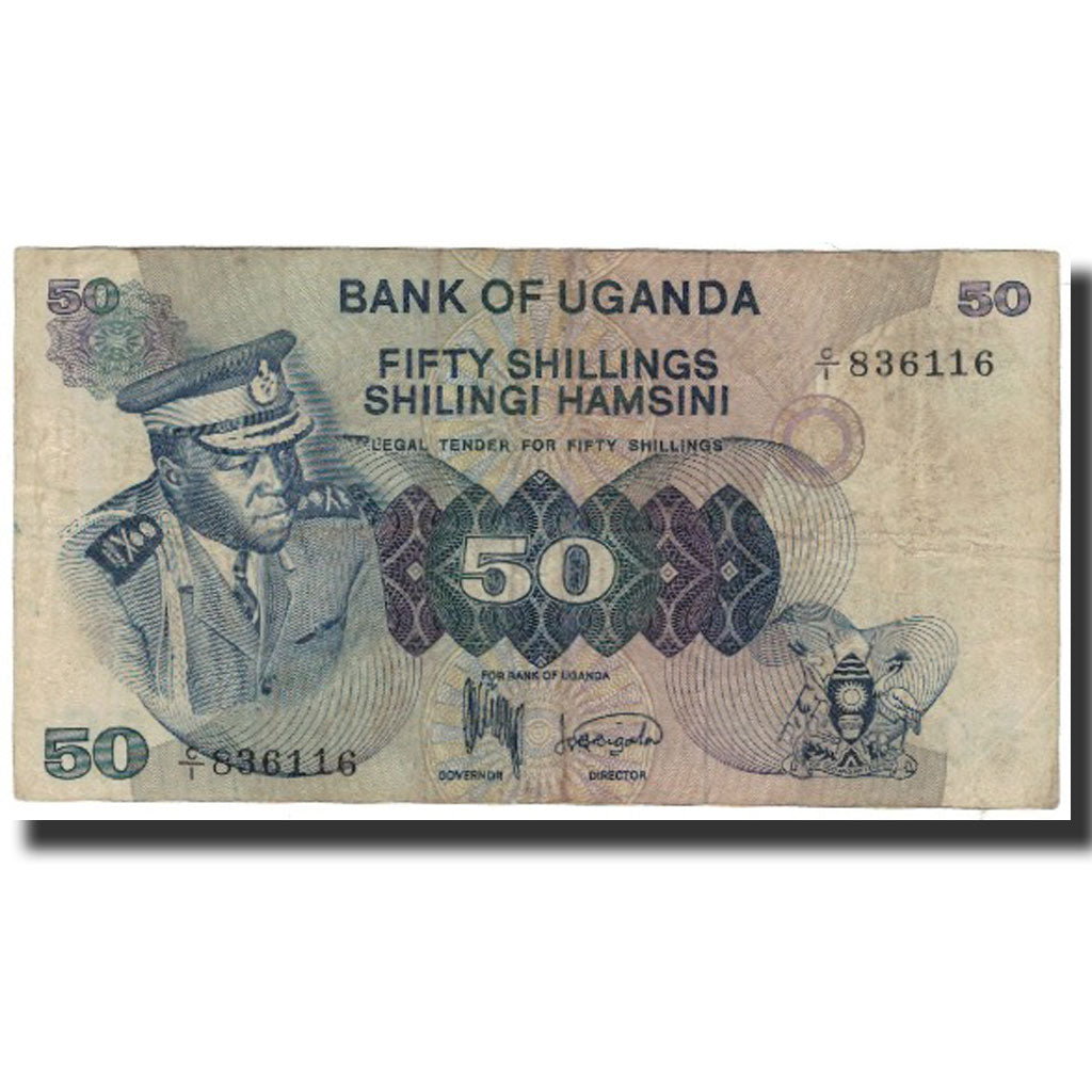 Banknote, Uganda, 50 Shillings, 1973, KM:8a, F(12-15)