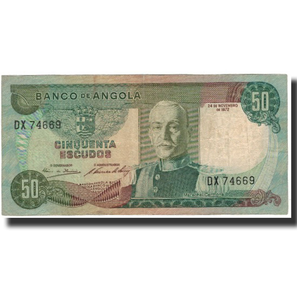 Banknote, Angola, 50 Escudos, 1972-11-24, KM:100, VF(20-25)