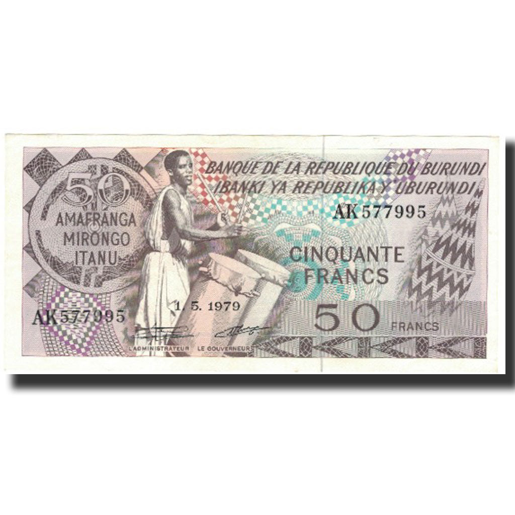 Banknote, Burundi, 50 Francs, 1979-05-01, KM:28a, UNC(65-70)