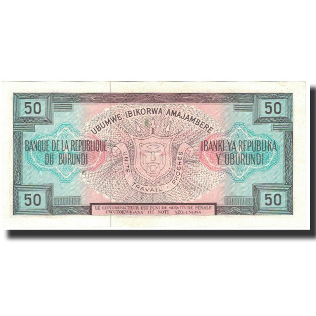 Banknote, Burundi, 50 Francs, 1979-05-01, KM:28a, UNC(65-70)