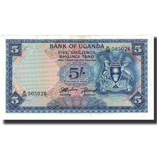 Banknote, Uganda, 5 Shillings, 1966, KM:1a, UNC(60-62)