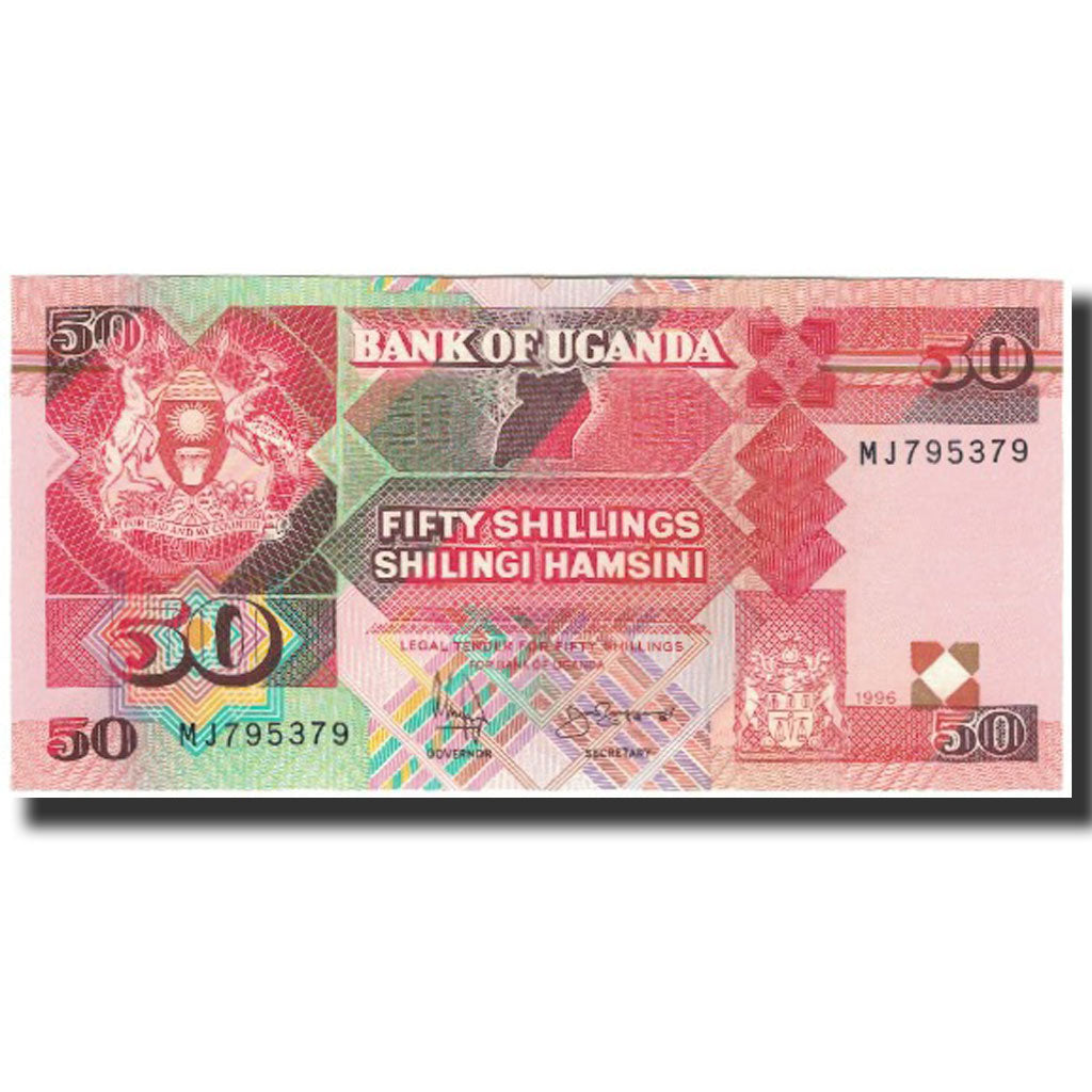 Banknote, Uganda, 50 Shillings, 1996, KM:30c, UNC(65-70)