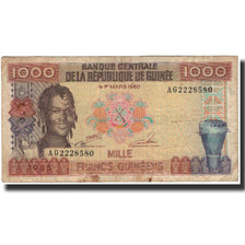 Banknote, Guinea, 1000 Francs, 1985, KM:32a, VG(8-10)