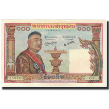 Geldschein, Lao, 100 Kip, 1957, KM:6a, UNZ-