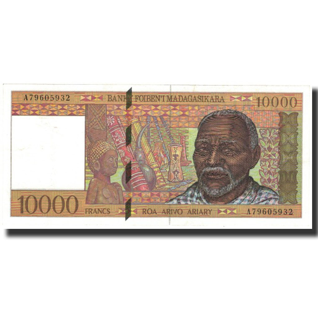 Banknote, Madagascar, 10,000 Francs = 2000 Ariary, 1994, KM:79b, UNC(63)