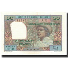 Billet, Madagascar, 50 Francs = 10 Ariary, 1962, KM:61, SPL