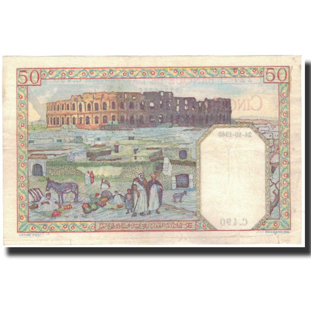 Banknote, Algeria, 50 Francs, 1940-10-24, KM:84, AU(50-53)