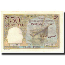 Billet, Côte française des Somalis, 50 Francs, 1952, KM:25, SPL+