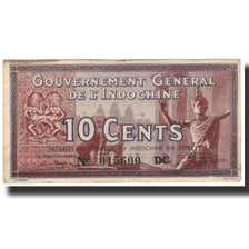Banknot, FRANCUSKIE INDOCHINY, 10 Cents, 1939, KM:85d, AU(50-53)