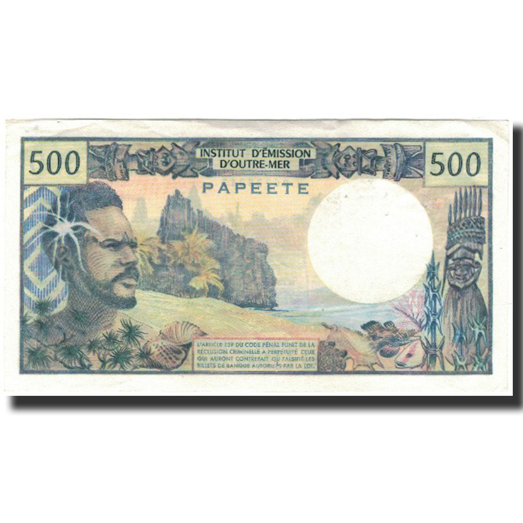 Banknote, Tahiti, 500 Francs, 1985, KM:25d, AU(55-58)