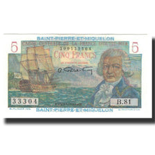 Saint Pierre and Miquelon, 5 Francs, 1946, UNC(65-70), KM:22