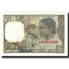 Banknote, Comoros, 100 Francs, 1963, KM:3b, UNC(65-70)
