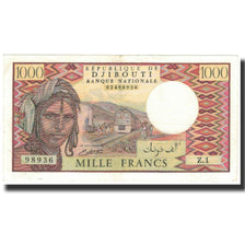 Geldschein, Dschibuti, 1000 Francs, 1988, KM:37b, VZ