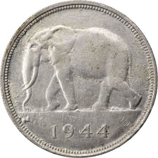 BELGIAN CONGO, 50 Francs, 1944, KM #27, EF(40-45), Silver, 35, 17.36