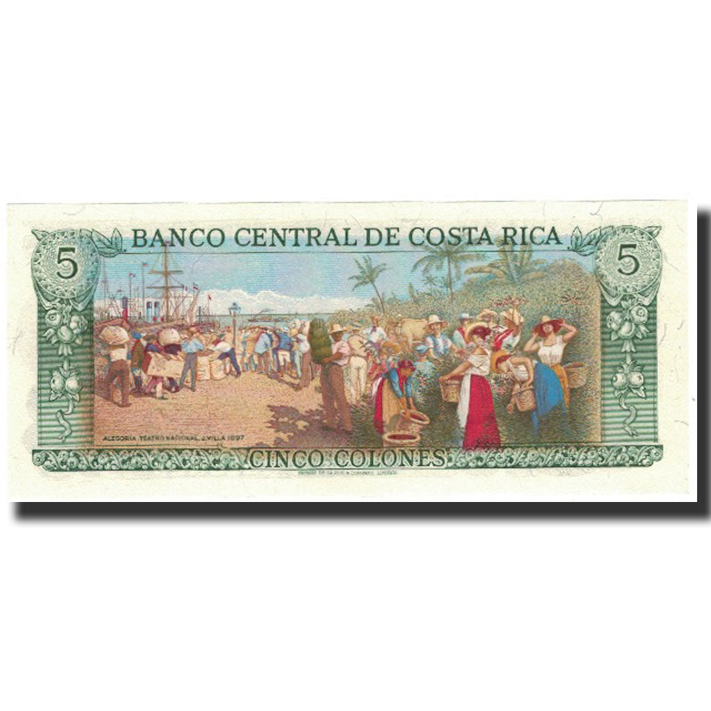 Banknote, Costa Rica, 5 Colones, 1992-01-15, KM:236e, UNC(65-70)