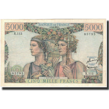 Francia, 5000 Francs, 5 000 F 1949-1957 ''Terre et Mer'', 1952-10-02, BB+