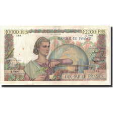 France, 10,000 Francs, 10 000 F 1945-1956 ''Génie Français'', 1954-11-04, TB+