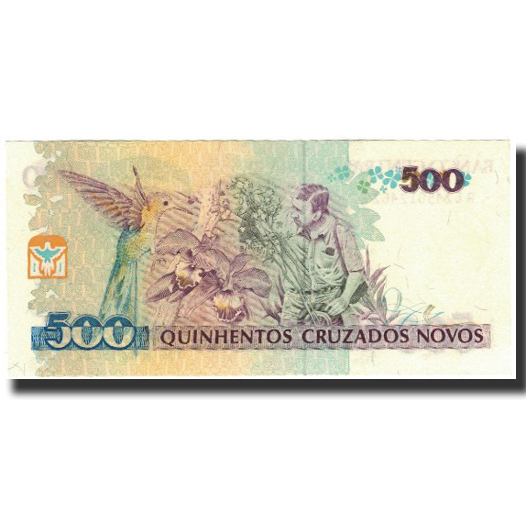 Geldschein, Brasilien, 500 Cruzeiros on 500 Cruzados Novos, 1990, KM:226b, UNZ