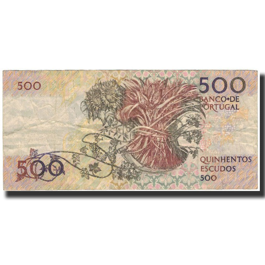 Geldschein, Portugal, 500 Escudos, 1989-10-04, KM:180c, S