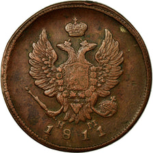 Coin, Russia, Alexander I, 2 Kopeks, 1811, Ekaterinbourg, EF(40-45), Copper