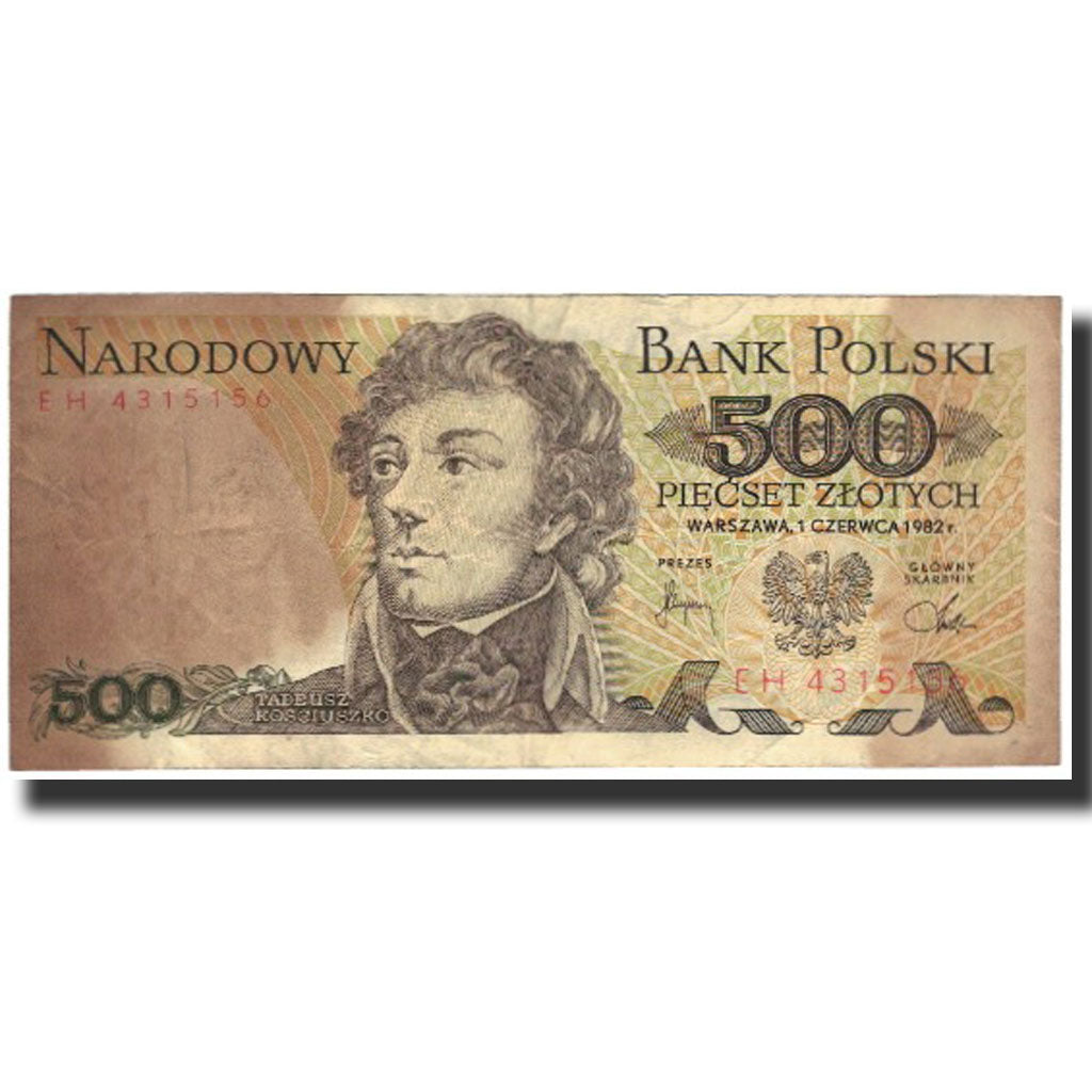 Banknote, Poland, 500 Zlotych, 1982-06-01, KM:145d, VF(30-35)