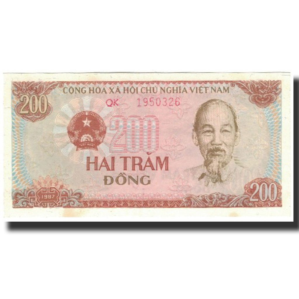 Banknot, Wietnam, 200 D<ox>ng, 1987, KM:100b, UNC(65-70)