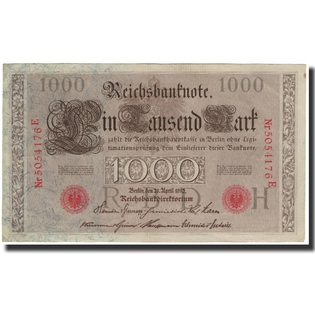Banknote, Germany, 1000 Mark, 1910-04-21, KM:44b, AU(55-58)