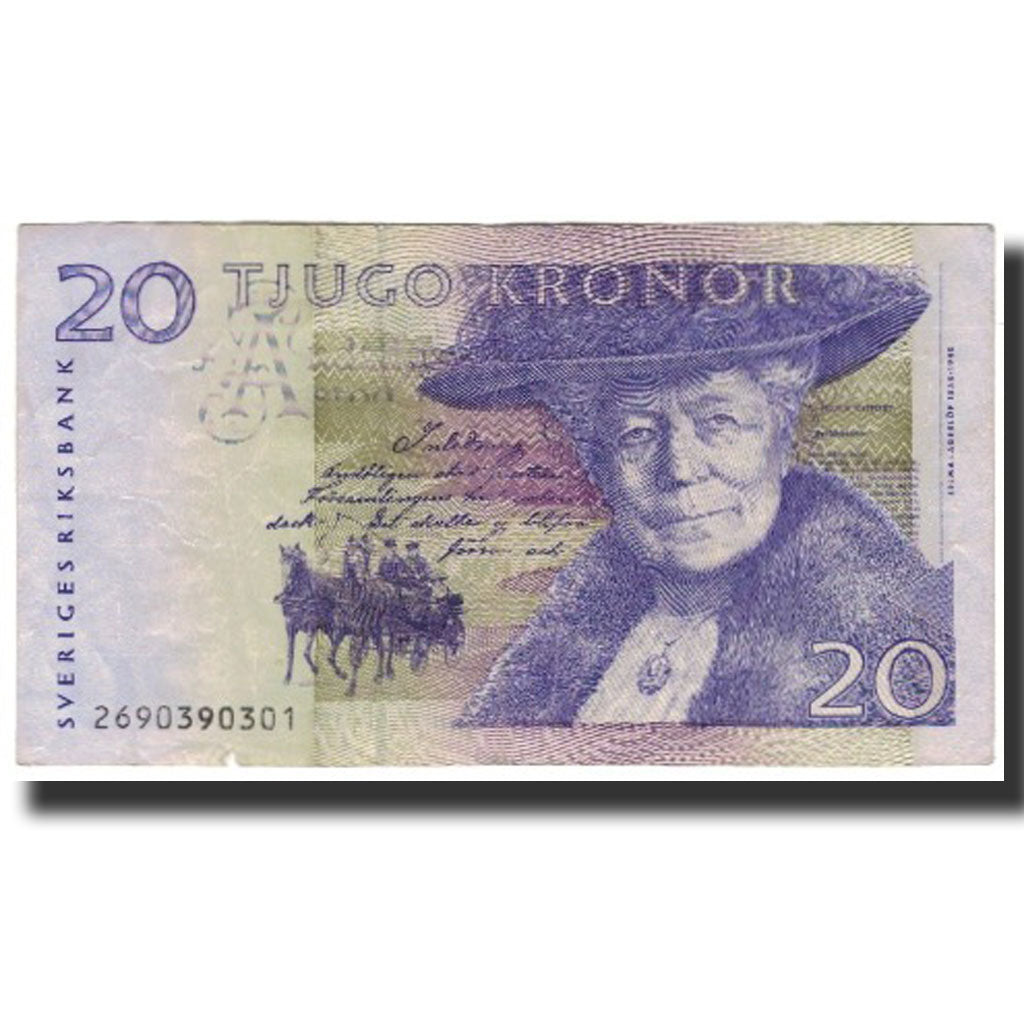 Banknote, Sweden, 20 Kronor, 2002, KM:63a, VF(20-25)