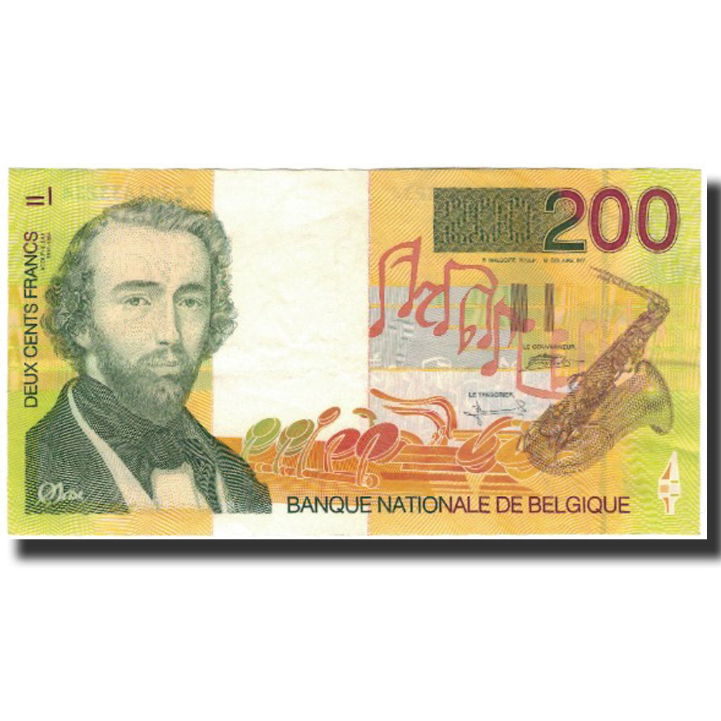 Banknote, Belgium, 200 Francs, 1995, KM:148, AU(55-58)